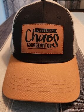 Official Chaos Coordinator Trucker Cap - Black and Tan